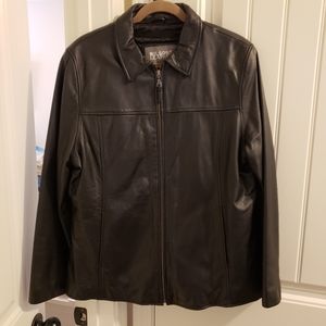 Wilson's Leather XL Black Genuine Leather Jacket with Removable Thinsulate Liner